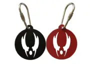 Matt Wagner DARK HORSE COMICS GRENDEL Logo Key Fob Ring Red or Black Metal