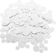 250pcs Round Acrylic Mirror Tiles DIY Mosaic Craft Mirrors for Home Decoration for Creative Projects for Arts Crafts