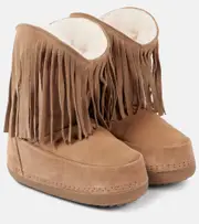 [Inuikii] Inuikii Cowboy Fringes leather snow boots AU 9 beige