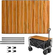 Cart Table Top, Heavy Duty Garden Cart Table Folding Plate, Portable Versatile Camping Desk Attachment for Outdoor Picnics Food Prep Meals Barbecue