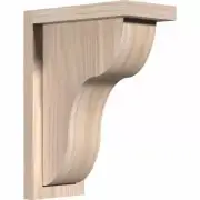 Ekena Millwork Corbel 14"x5.5"x10" Douglas Fir Carmel Smooth w/Backplate Indoor