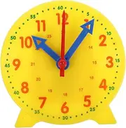 ARTIBETTER Teaching Clock Model for Kindergarten Learning Time Toy Practice Clock for Learning Time Analog Clock Toddler Teaching Clocks for Kids Learning Teaching Wall Clock Office School