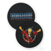 Pair of Thunderdome NL Rave Slipmats Turntable Vinyl Wizard Hardcore Since 1992