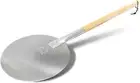 Aluminum Pizza Peel - Turning Pizza Paddle with Leather Strap and Detachable Woo