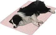 Ice Silk Fabric Cool Mat for Dogs - Pet Cooling Pad, Soft Blanket, Heat Relief Sheet, Lightweight Bed Accessory for Small Puppy Cat Kitten Comfort, Floor Or Couch Application