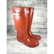 NEW Youth HUNTER Original Military Red Rubber Rain Boots Sz 5