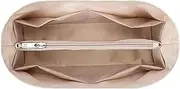 [XIAOYIBAIHUOUK] Bag Organizer for Hermes Handbags Polyester Lined Storage Bag Bag Organizer Insert Portable Cosmetic Bag, Beige, For kelly30