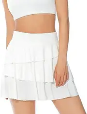 [Generic] Tennis Skirt for Women High Waisted Pleated Workout Skorts Skirts Breathable Quick Drying Golf Athletic Mini Skirts