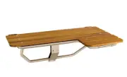 Bradley 9567 African Teakwood Shower Seat Left Handed