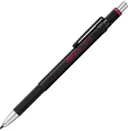 MINT Rotring 600 2mm Lead Holder Drafting Mechanical Pencil Black Extremely rare