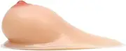 [DAZFKJXSPYX] Women Mastectomy Silicone Breast Self-adhesive Enlargement Pads Teardrop Shaped Fake Boobs for Crossdresser Transgender Cosplay Prosthetic(D Cup (1000g/Pair), Nude)