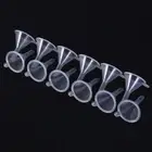 12pcs clear plastic funnels for empty bottle filling perfumes essential oil WY2