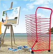 Art Drying Rack,Classroom Drying Rack,(16th Floor) Print Racks Metal Art Work Storage Display Rack,Space Saving Rack for Classrooms, Homes and Offices