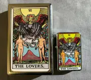 TAROT THE LOVERS CIGARETTE CASE / WALLET & LIGHTER GIFT SET