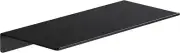 Danpoo Metal Wall Shelf, Black Floating Shelf, Small Bathroom Shelf, 12" Display