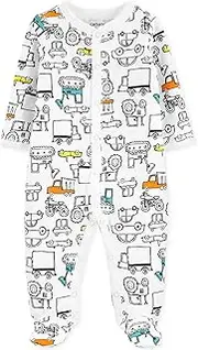 [Carter's] Baby Boys' Print Footie (6 Months, Vehicles)