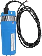 6.5L Solar Well Water Pump High Power 12V DC Solar Energy Submersible Pump for Irrigation Pond Remote Water Needs (Blue)