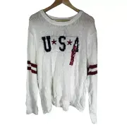 Grayson Threads Women’s Sweatshirt USA With Multiple Colors White Size XXL