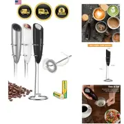 Milk Frother Handheld Battery Operated Electric Foam Maker for Coffee Latte