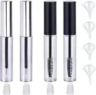 Empty Mascara Tube, 4-Pack 10 Ml Empty Mascara Tubes with Wand and 7Ml Eyeliner