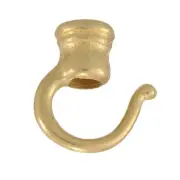 B&P Lamp 1 3/8" Cast Brass Hook, Unfinished