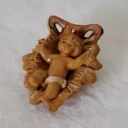 Fontanini NATIVITY Dollhouse Manger & Encesco Thimble King Gaspar