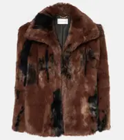 [Victoria Beckham] Victoria Beckham Faux fur jacket AU 12 brown