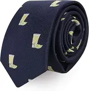 [AUSCUFFLINKS] Tequila Shot Mexican Drinks Tie Present for Him | Wedding Groomsmen Mexican Neckties for Men | Novelty Funky Fun Neck Tie (TEQUILA SHOT)