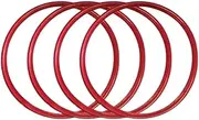 Car Wheel Cover and Rim Protection Decorative Ring 16/17/18/19/20/21/22 Inch 4-Pack, Compatible for Tesla Model 3/Y, Compatible for BMW. (Color : 4PCS Red, Size : 22 inch)
