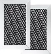 W10892387 Microwave Charcoal Grease Filter Compatible with Whirlpool, Maytag, Amana Over-The-Range-Microwave, 5.27 x 3.3 x 0.39", Replaces W10845250 4455038 AP6036051 PS11769323 (2 Pack)