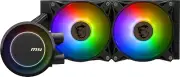 MAG Coreliquid E240 Black - AIO ARGB CPU Liquid Cooler - Rotating Cap Design - 2