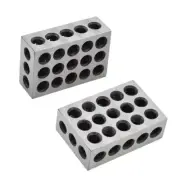 3 Pair Matched 23 Holes .0002" Machinist 123 Jig Ultra Precision 1-2-3 Blocks
