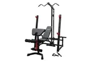 Impact Fitness IMPCR90 Squat Rack / Weight Bench with Lat Pulldown