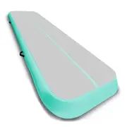 7m Inflatable Airtrack Floor Track Gym Gymnastics Tumbling Mat Yoga - Grey Green