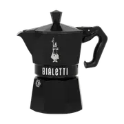 Bialetti Moka Exclusive Black 3 Cup - Stove Top 3 Cup