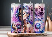 New 20 ounce Tumbler, Tatted Baddie Collection "Not enough sage" tattoos