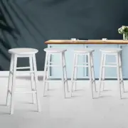 Bar Stools Stool Set of 4 Kitchen Counter Barstools Dining Chair Chairs Wooden W