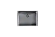 AGUZZO Stainless Steel Kitchen and Laundry Sink - 600mm Single Bowl DEEP - Gunmetal Grey - Top/Under Mount