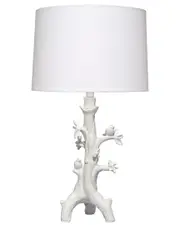 Jamie Young Sycamore Resin Table Lamp with Linen Shade