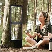LPHUMEX Foldable Full Length Travel Mirror – 33” Portable Shatterproof Hanging Mirror, Folding Full Length Travel Makeup Mirror for Camping, RV & Small Spaces