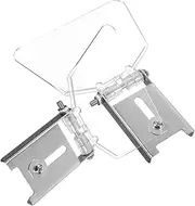 HOMSFOU 2pcs Bench Stainless Steel Tool Impact Resistant Protective Cover for Bench Grinders Safety Attachment for Efficient Use
