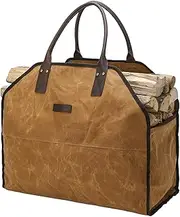 Firewood Carrier - Fireplace Log Carrier | Wood Tote Water Resistant | 59x17x48cm Tote Bag for Firewood, Heavy Duty Multi Functional Log Carrying Pouch for Barbecues Camping Trip Holiday Picnic