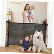 Extra-Wide Retractable Baby & Pet Gate - 34" Tall, Extends up to 34 x 71 inch