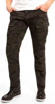 John Doe Stroker XTM, cargo pants , color: Black/Dark Green (Camouflage) , size: 30/34