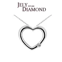 在飛比找PChome24h購物優惠-【JELY】完美愛情3分天然鑽石項鍊