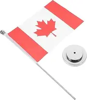 WEKAMOS Canada Desk Flag Waterproof Polyester for Canada Day Office Table Decor International Flag Table Runner