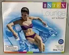 Intex Sit N Float INFLATABLE Pool LOUNGE 60"x39" Handles 2 Cup Holders Blue