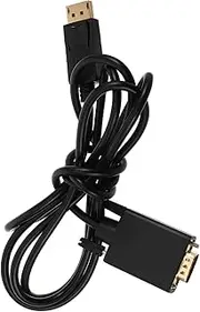 Veemoon Displayport to Vga Adapter Cable High Definition Video Connection for Monitors and Projectors Reliable Signal Transmission Extensive Compatibility for Laptop Use