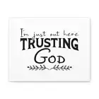 Psalm 37:3 Trusting God Leaves Christian Wall Art Bible Verse P