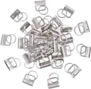 45Pcs Sliver 1 Inch Key Fob Hardware with Key Rings Sets, Perfect for Bag Wristl